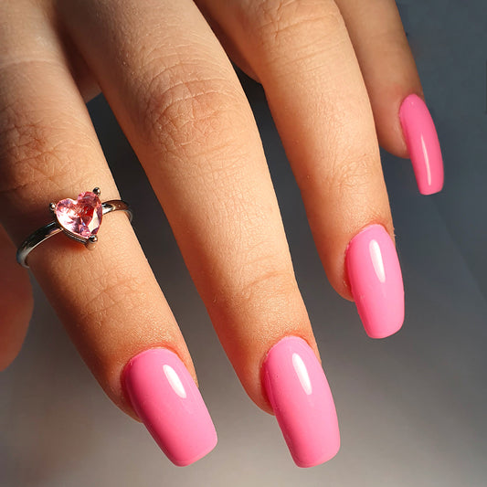 Anello con pietra rosa/blu a forma di cuore color argento