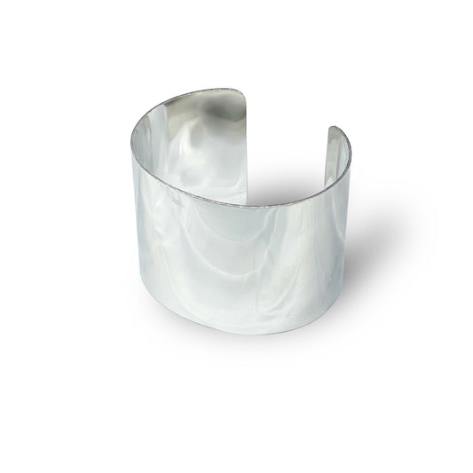 Bracciale a fascia color argento