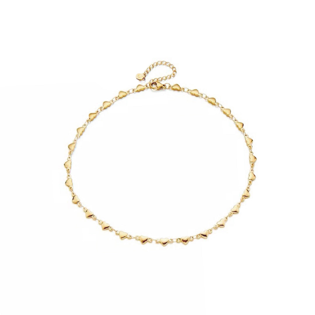 Collana con cuoricini color oro
