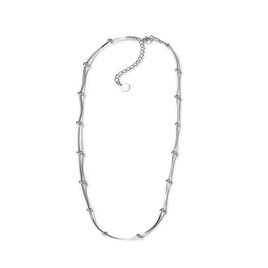 Collana color argento stile etnico